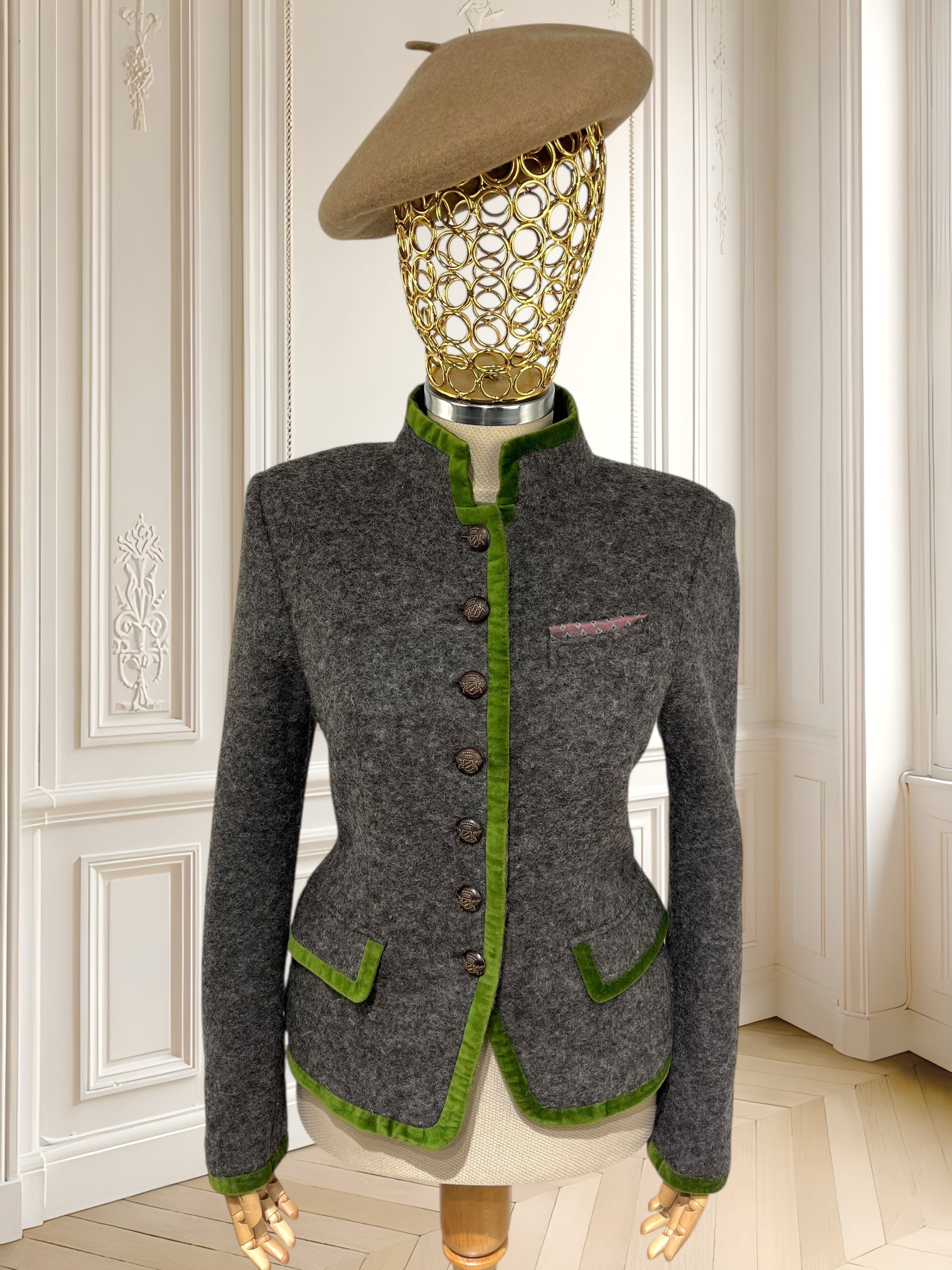 Sacou vintage din lână mărimea M
