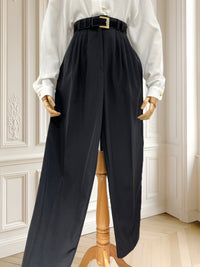 Pantaloni vintage din amestec de lână pură mărimea S