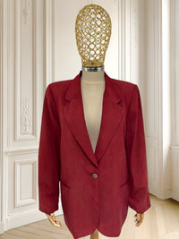 Sacou vintage din mătase naturală potrivit pentru M/L