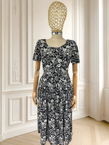 Rochie vintage din vâscoză potrivită pentru S/M