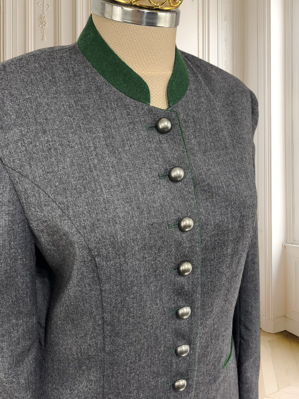 Sacou vintage din lână pură mărimea M