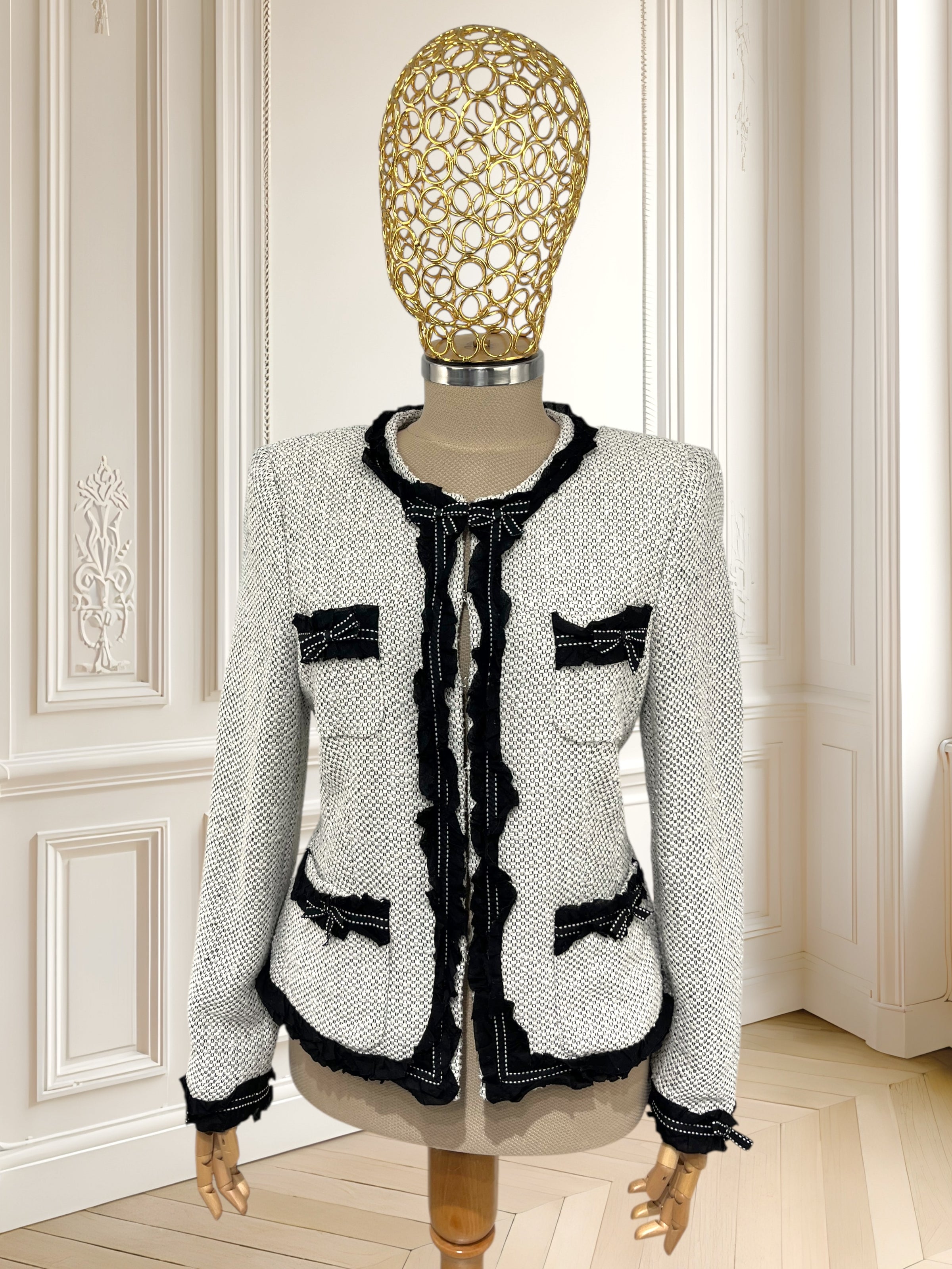Sacou vintage din tweed mărimea M