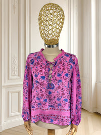 Cămașă din vâscoză cu print floral potrivită pentru XS/S