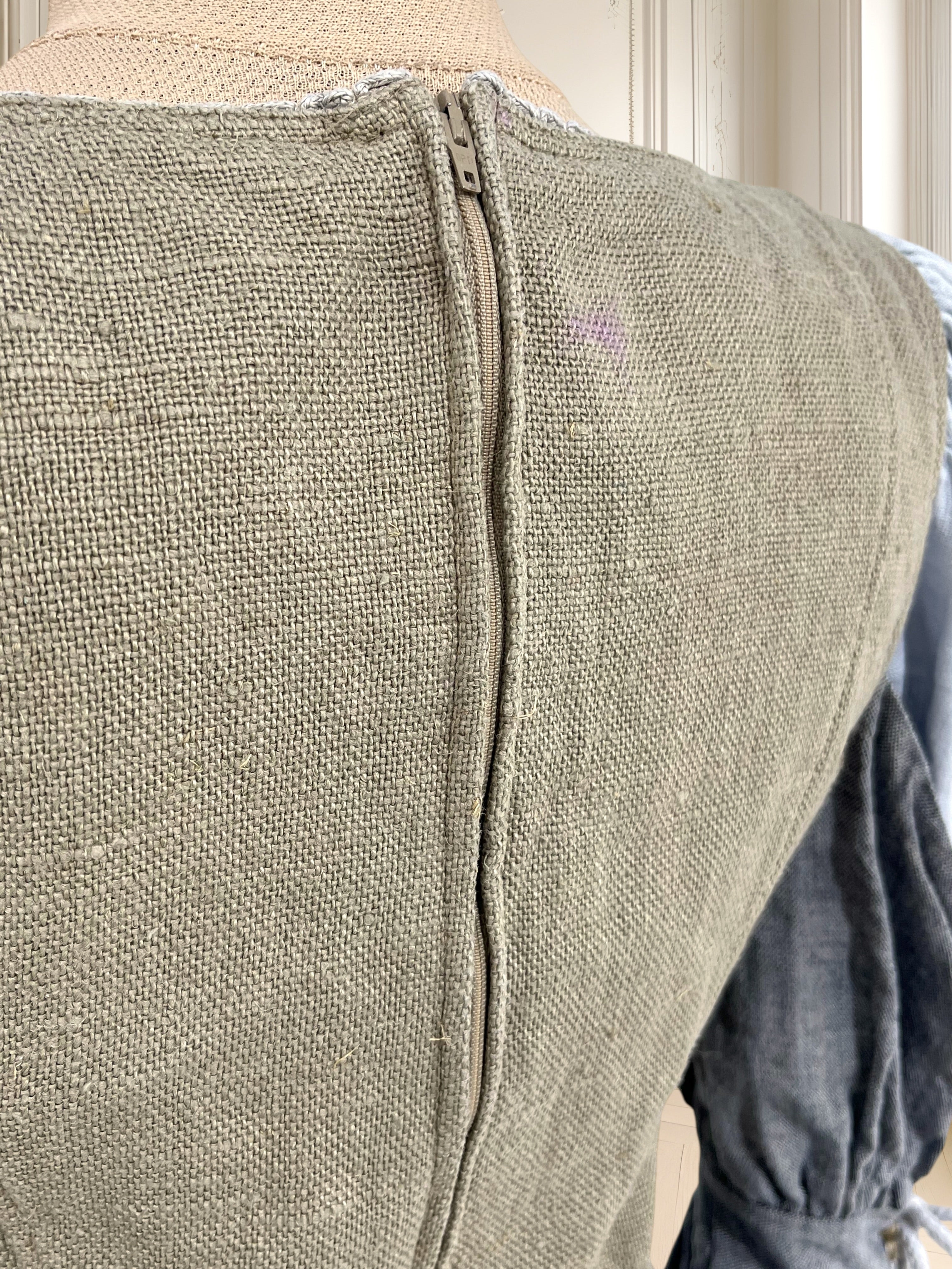 Rochie vintage din in mărimea S