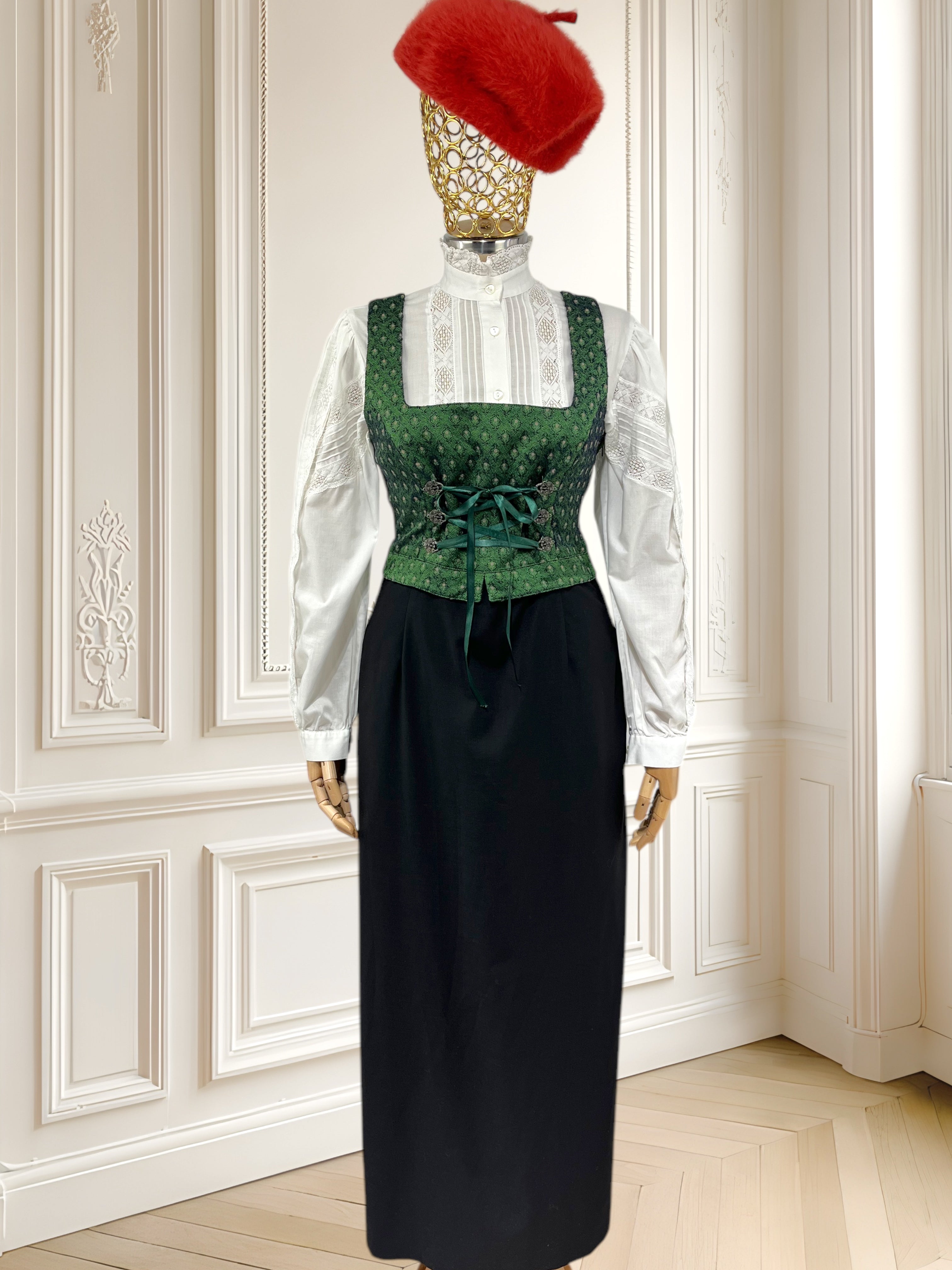 Rochie vintage din amestec de vâscoză mărimea S