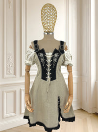 Rochie vintage din in mărimea S