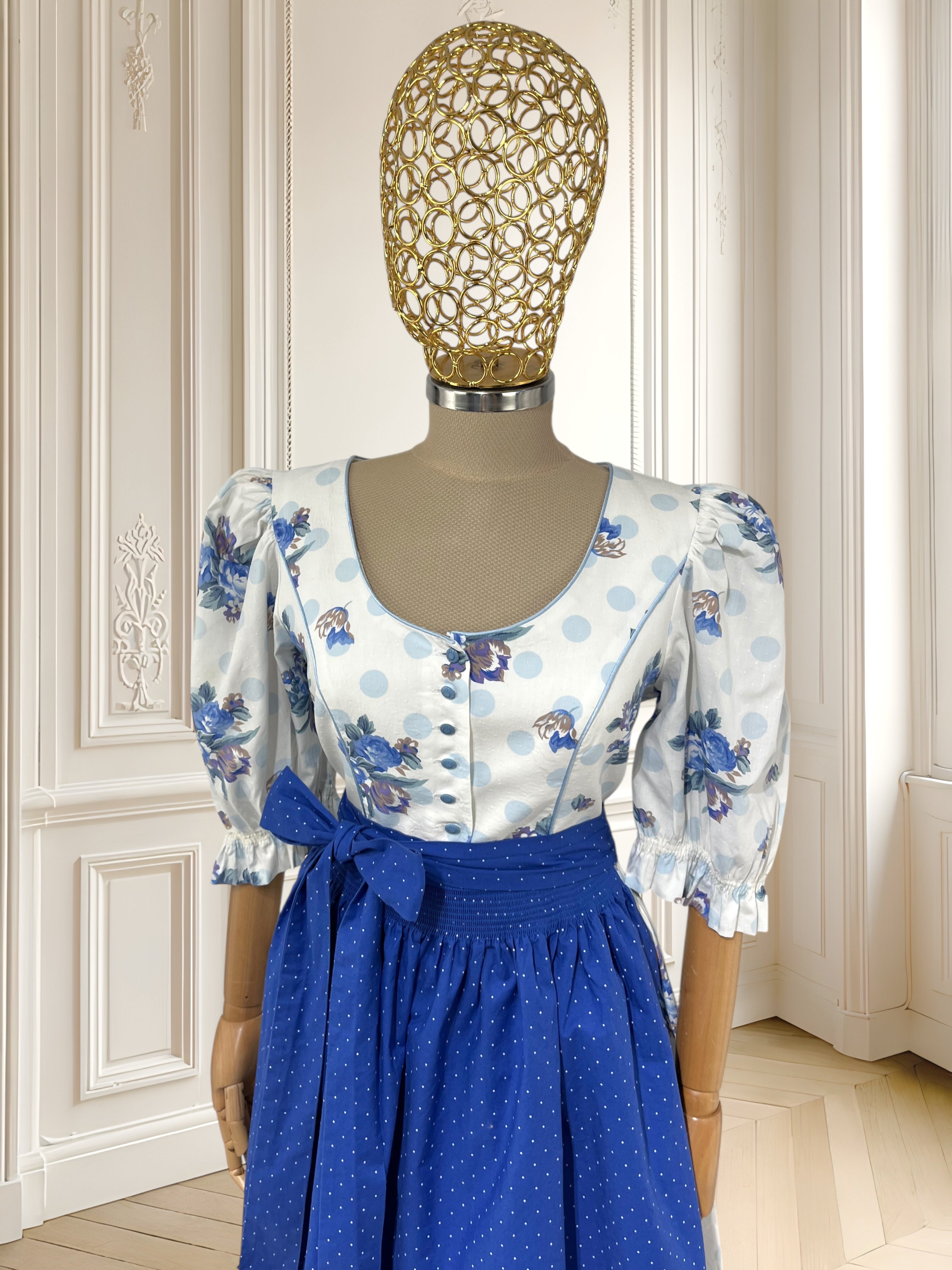 Rochie vintage din bumbac mărimea L