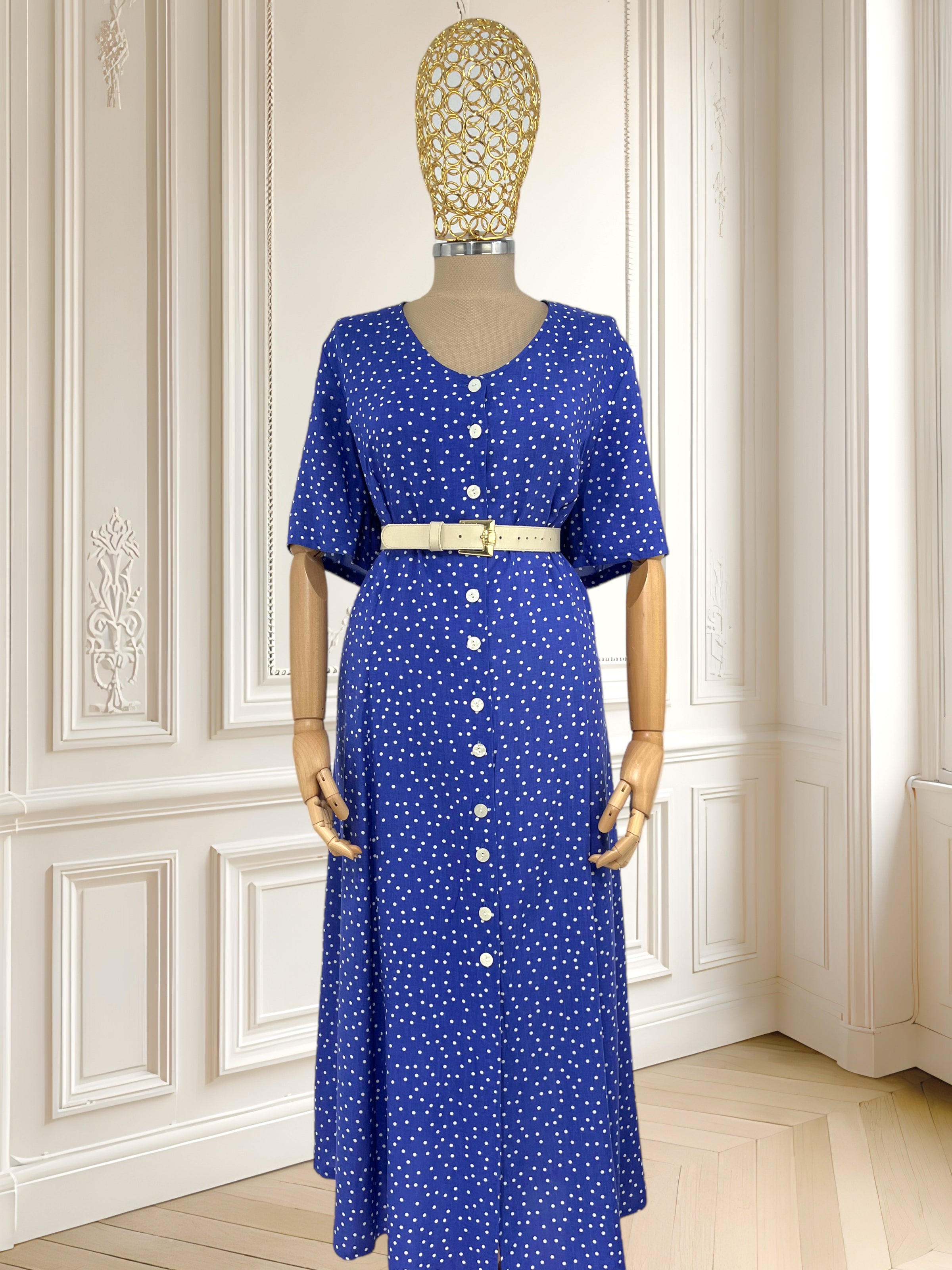 Rochie vintage din vâscoză mărimea XL