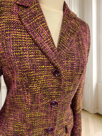 Sacou vintage din tweed mărimea M