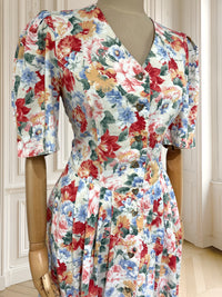 Rochie vintage din bumbac mărimea M