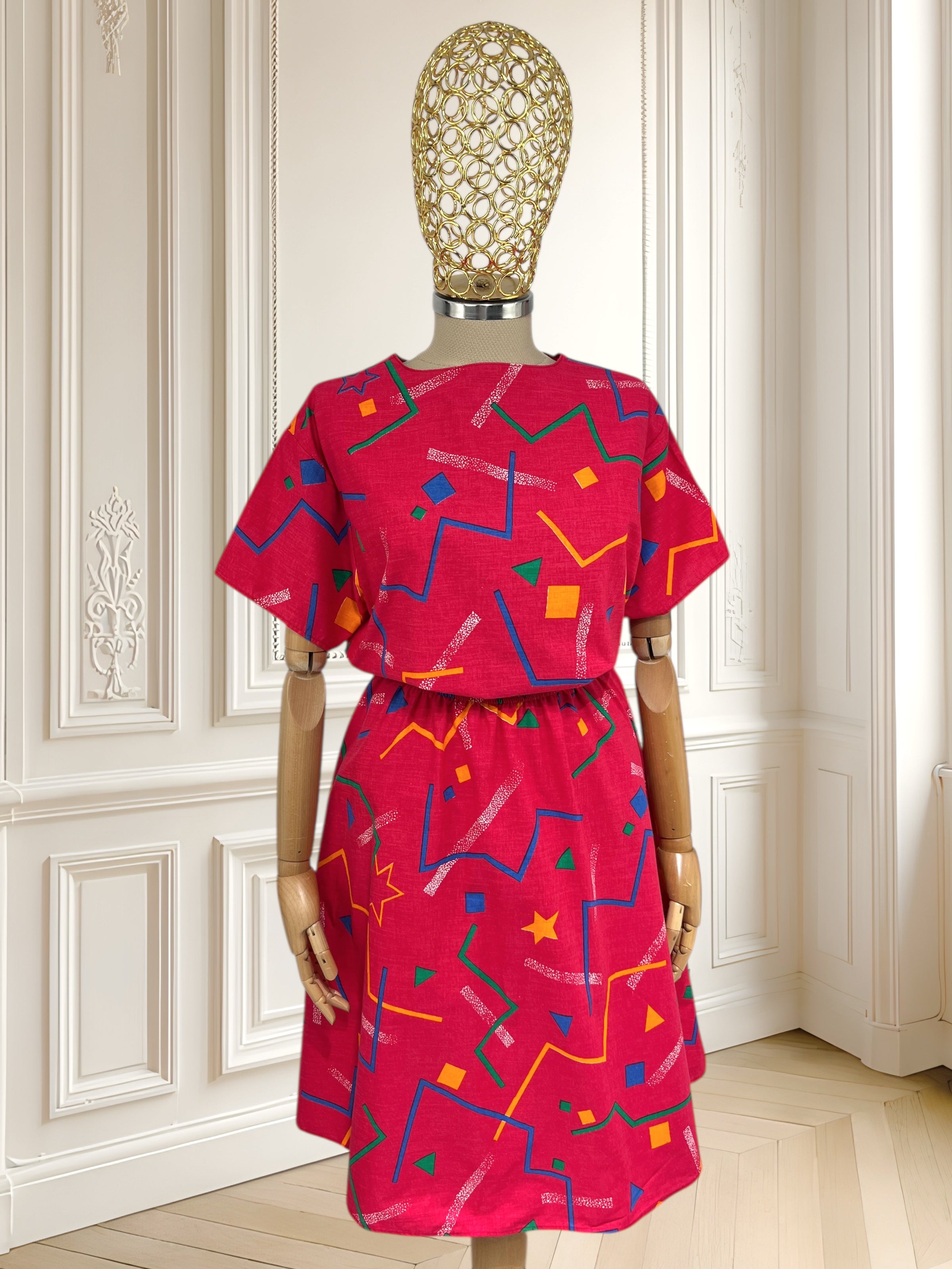 Rochie vintage din bumbac mărimea M