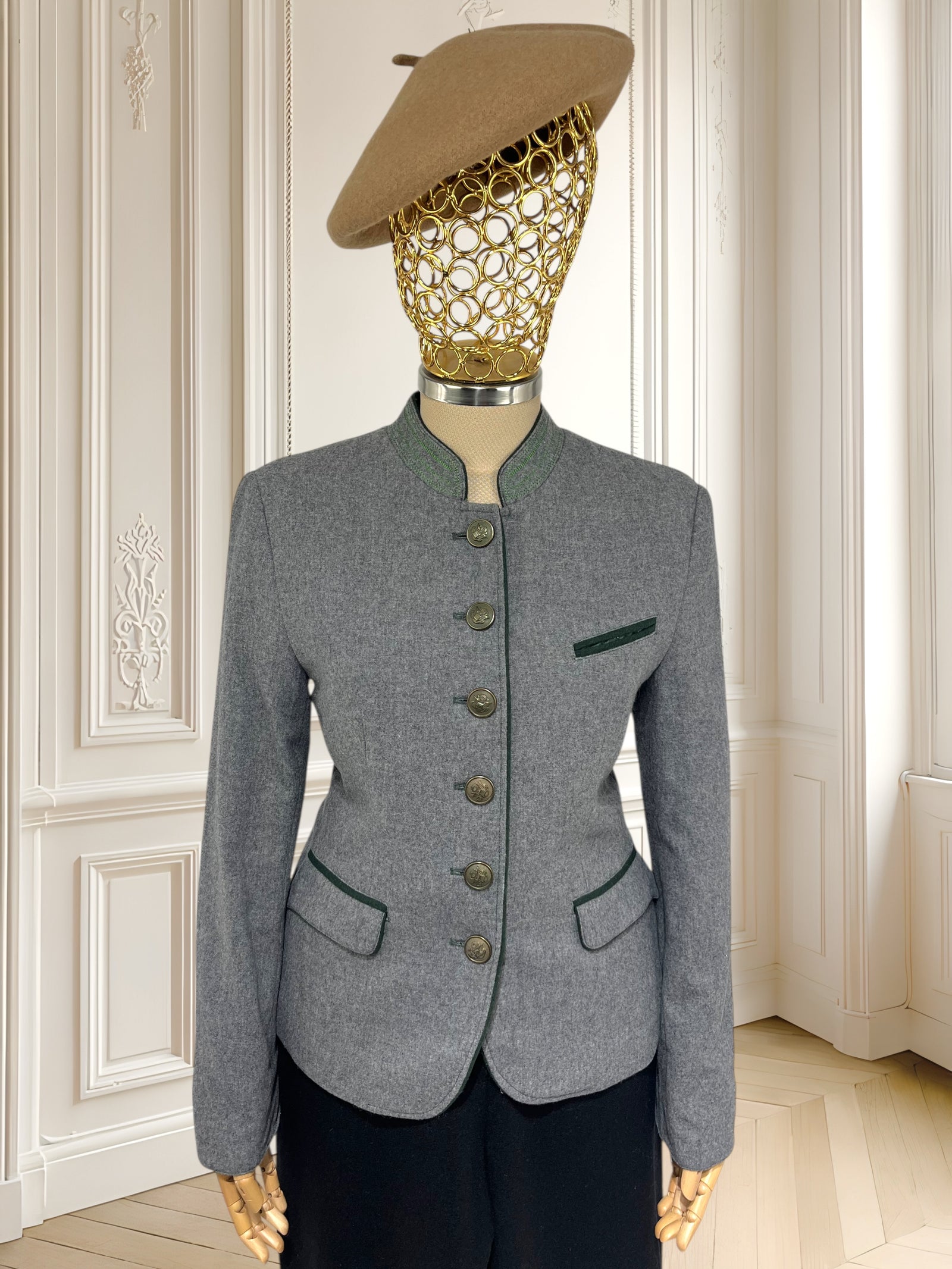 Sacou vintage din lână pură mărimea S