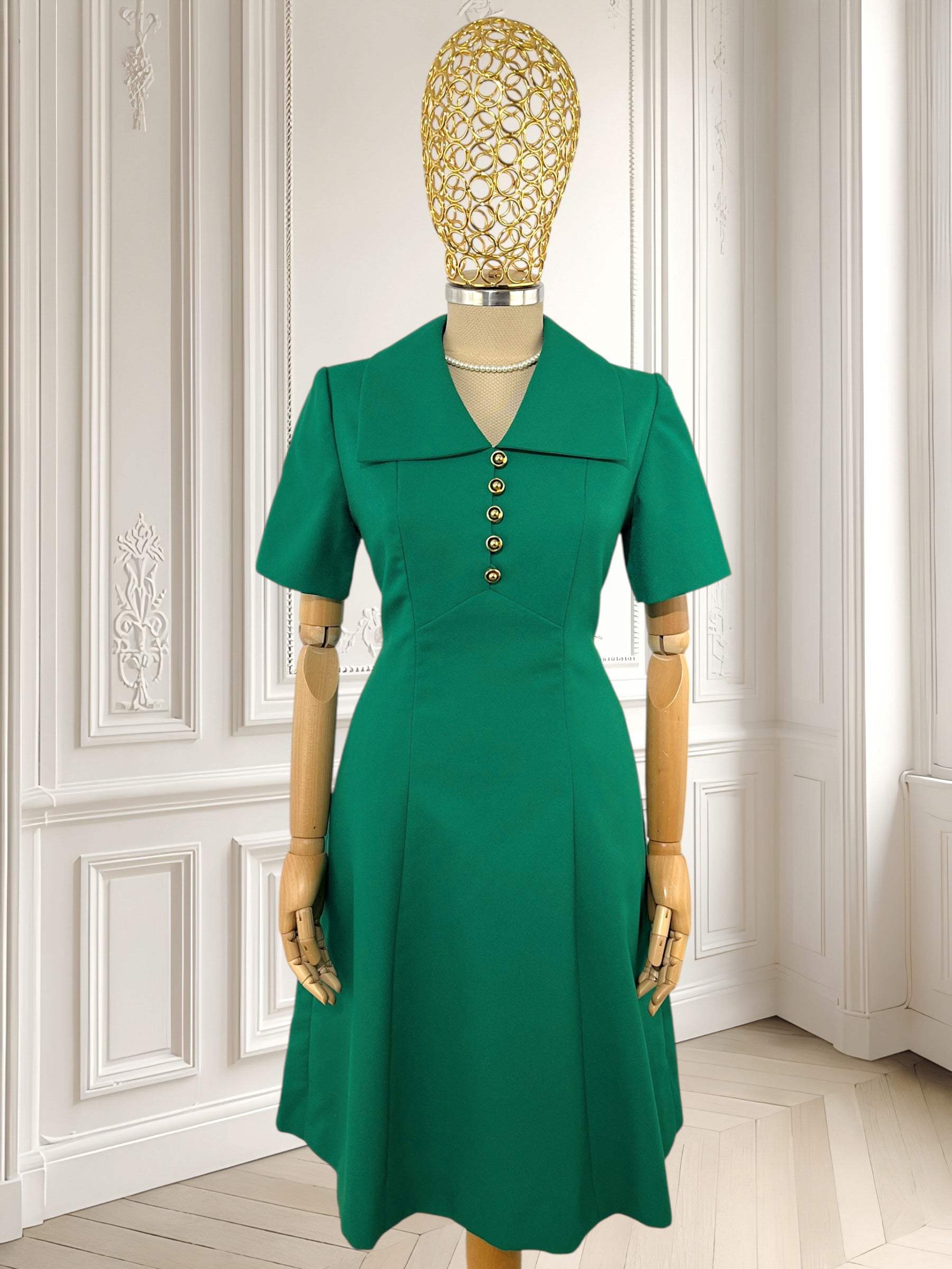 Rochie vintage lucrată manual mărimea S