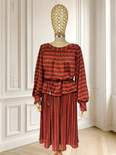 Încarcă imaginea în vizualizatorul Galerie, Rochie vintage cu croi peplum mărimea L

