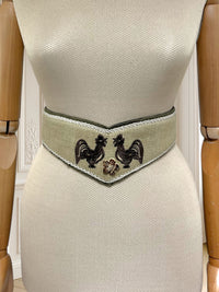 Centură vintage din piele naturală