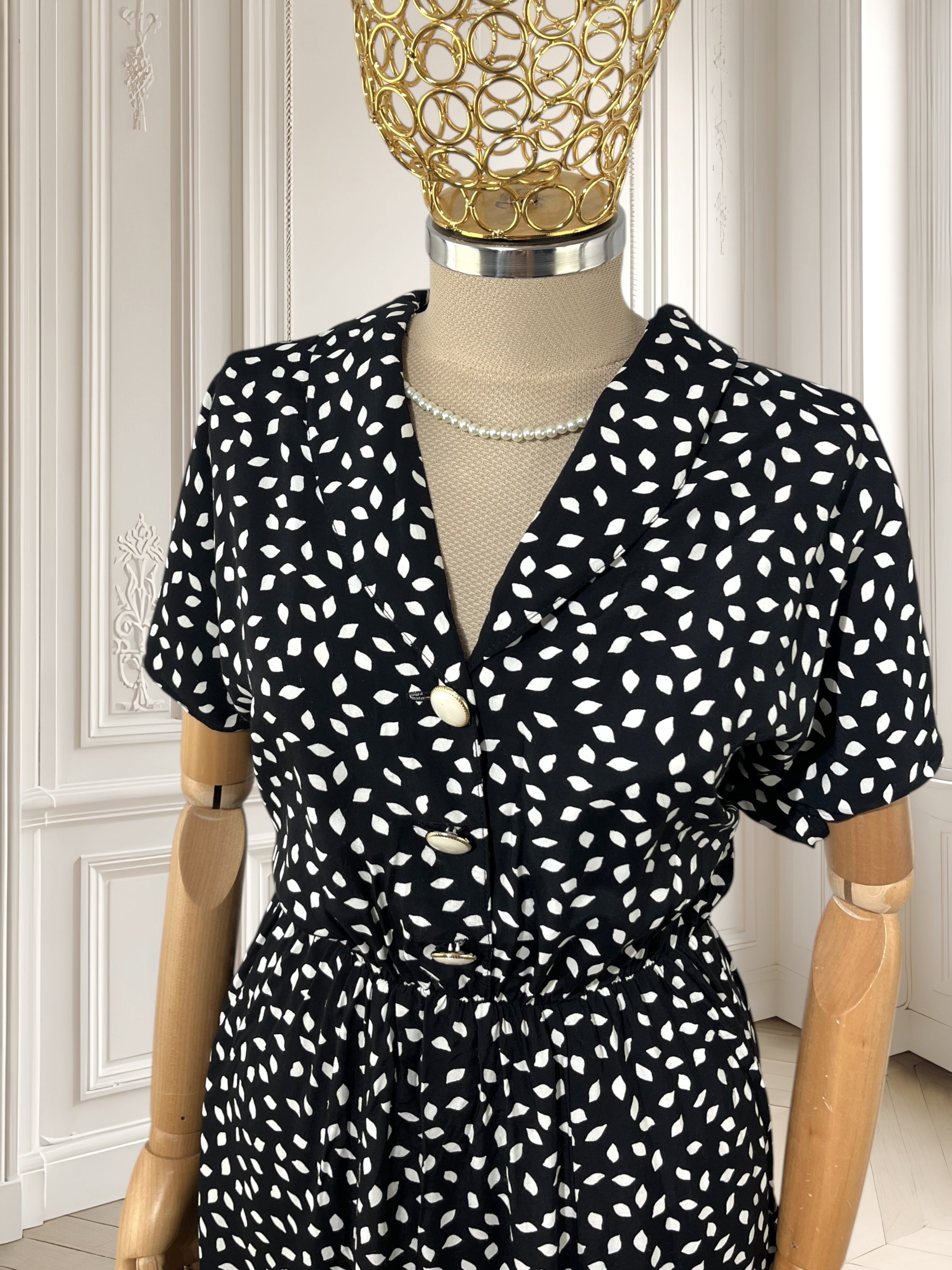 Rochie vintage din vâscoză mărimea M