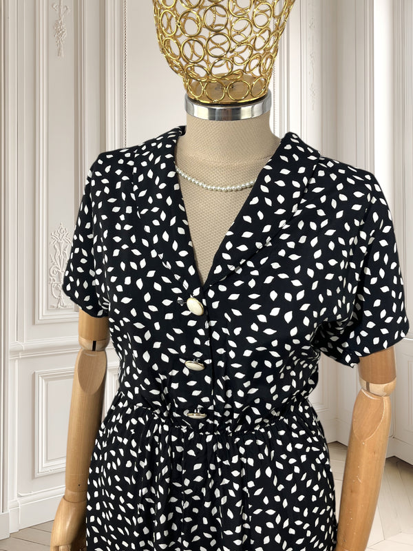 Rochie vintage din vâscoză mărimea M
