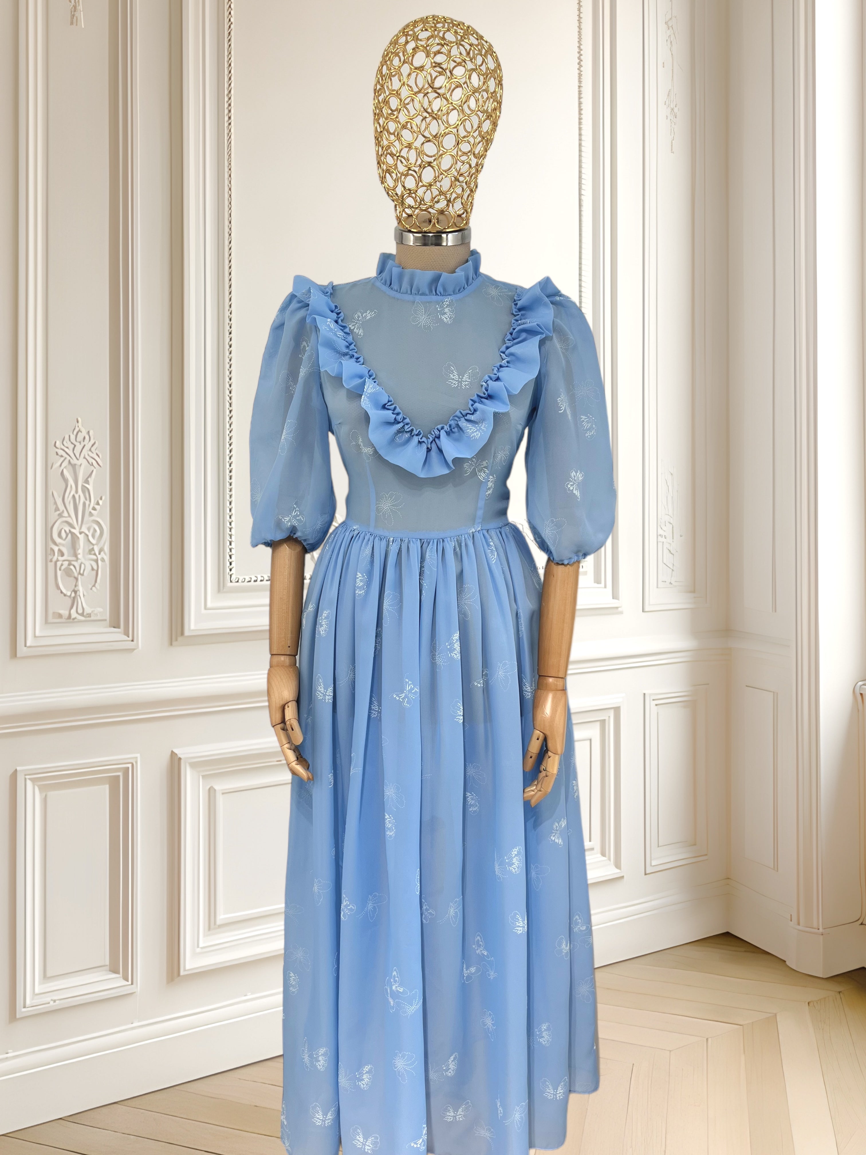 Rochie vintage lucrată manual mărimea S