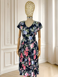 Rochie vintage din vâscoză mărimea M