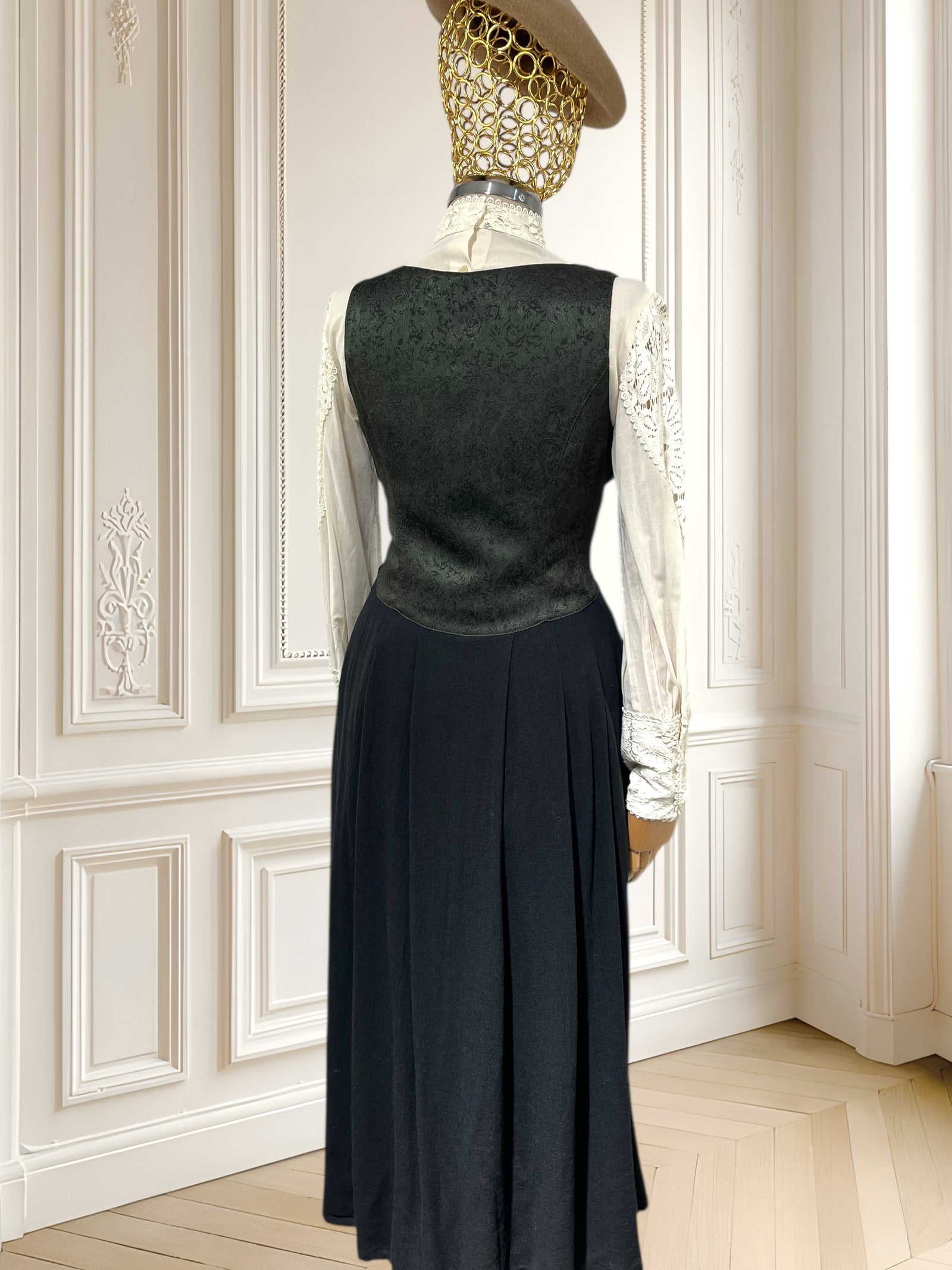 Rochie vintage din amestec de vâscoză mărimea M