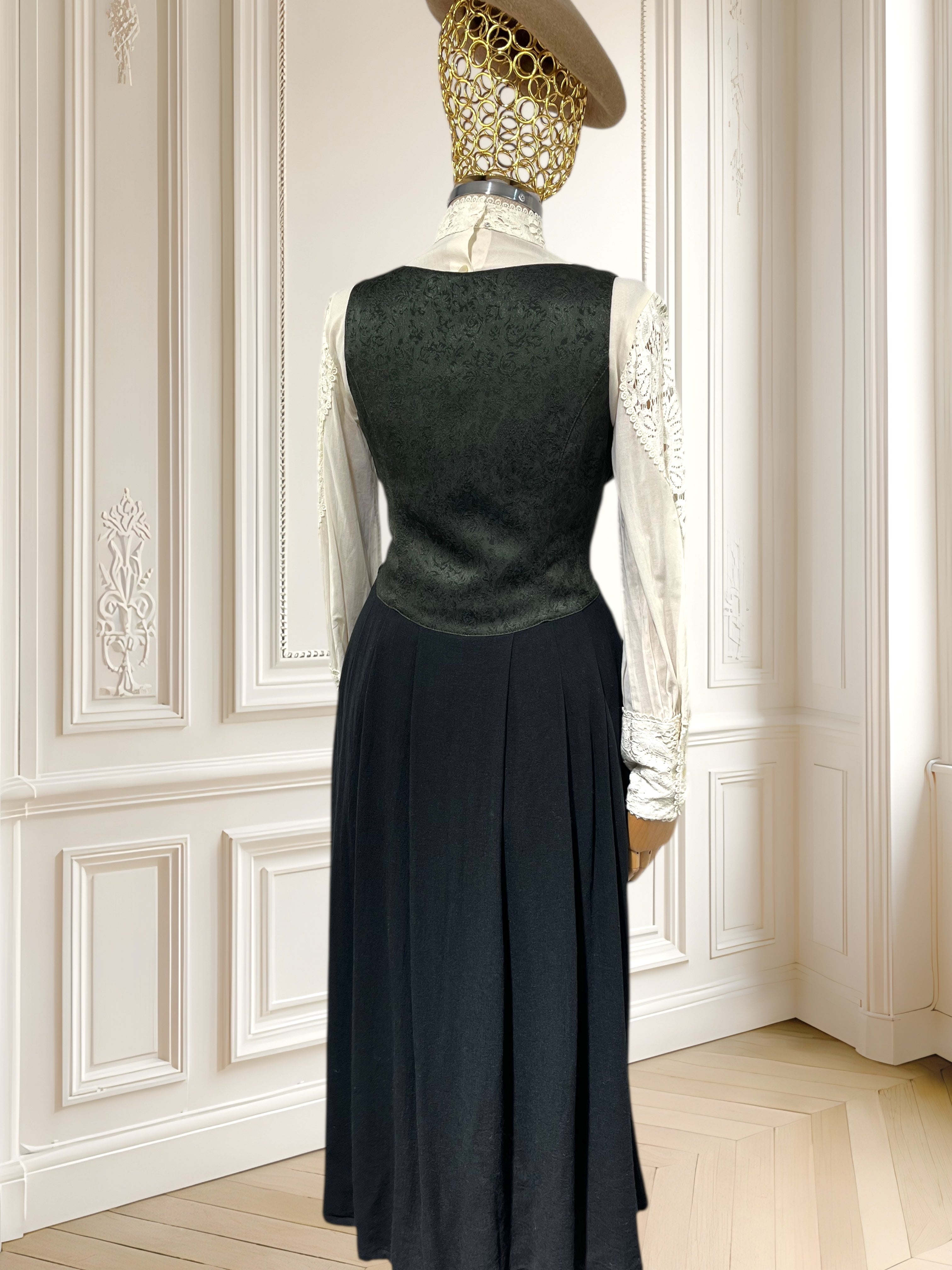 Rochie vintage din amestec de vâscoză mărimea M