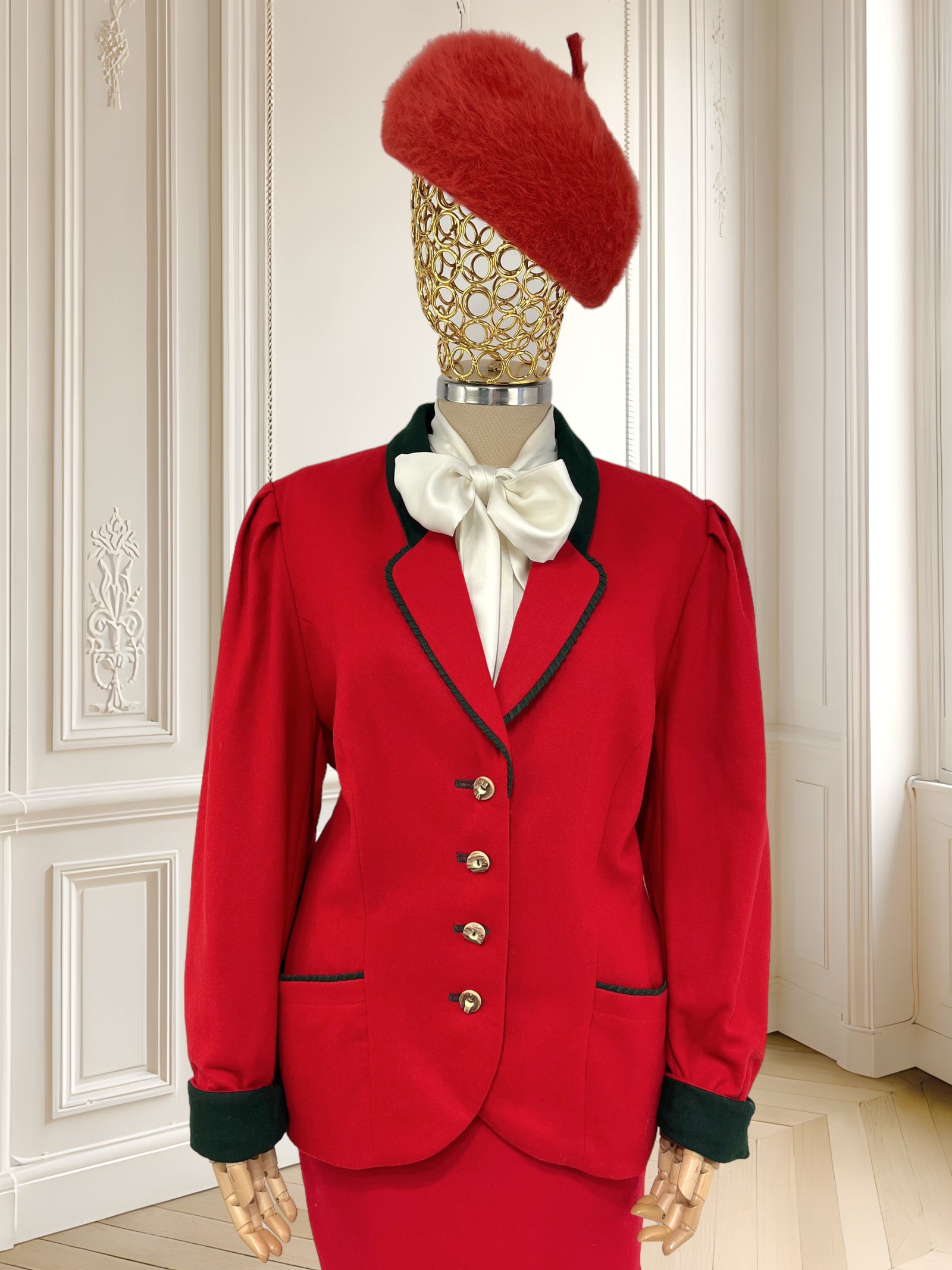 Sacou vintage din lână pură mărimea L