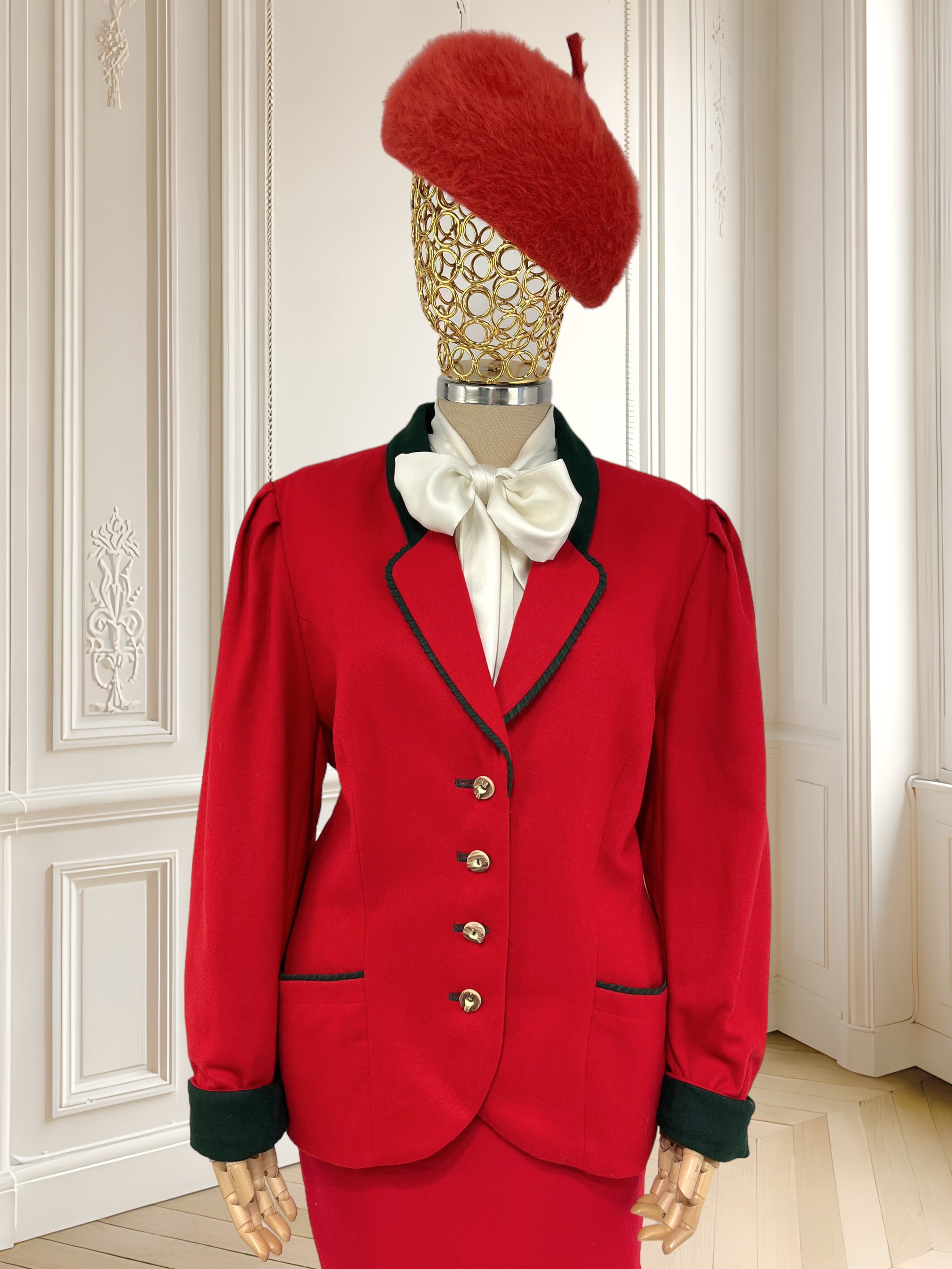 Sacou vintage din lână pură mărimea L