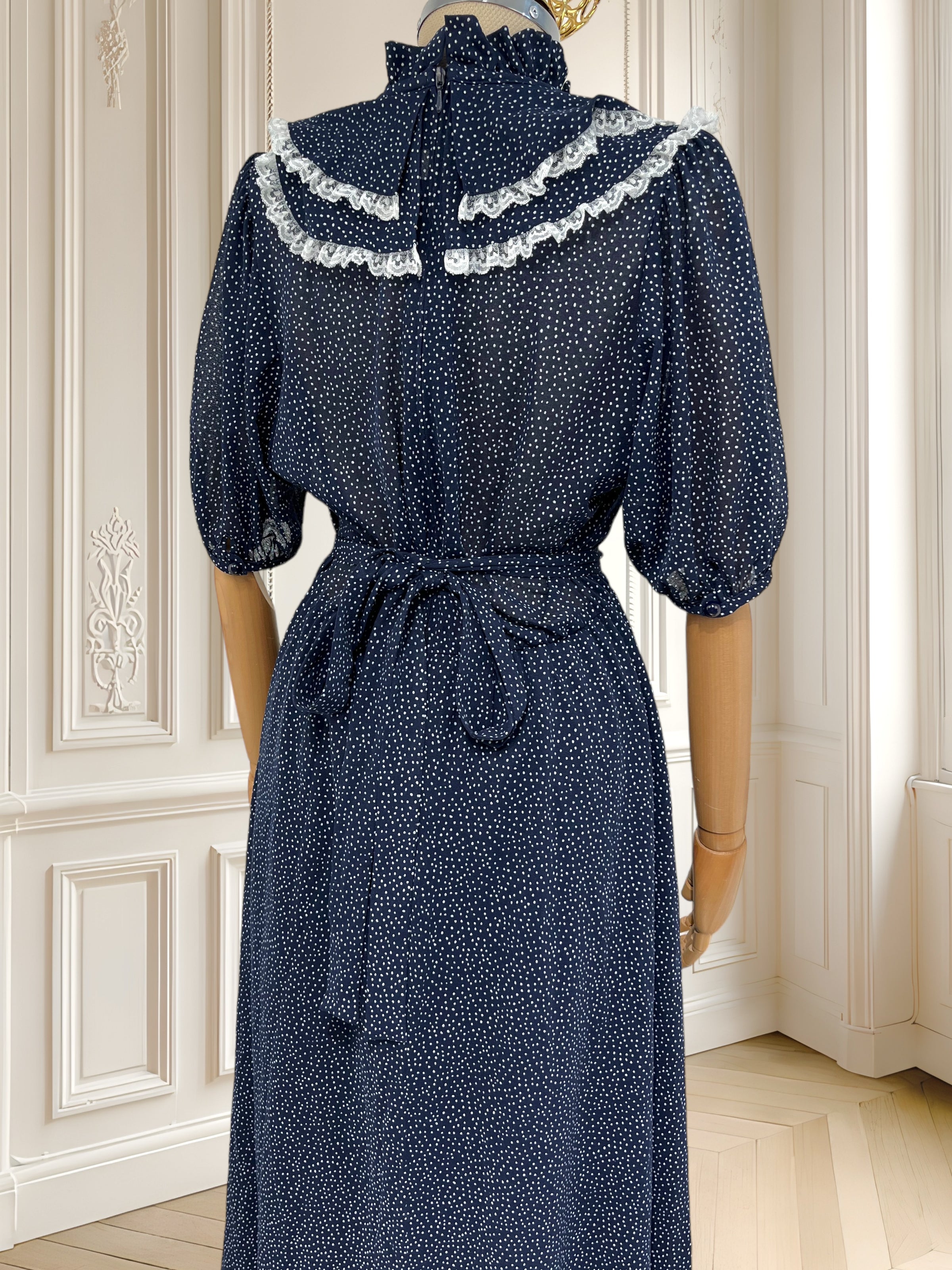 Rochie vintage bleumarin mărimea M