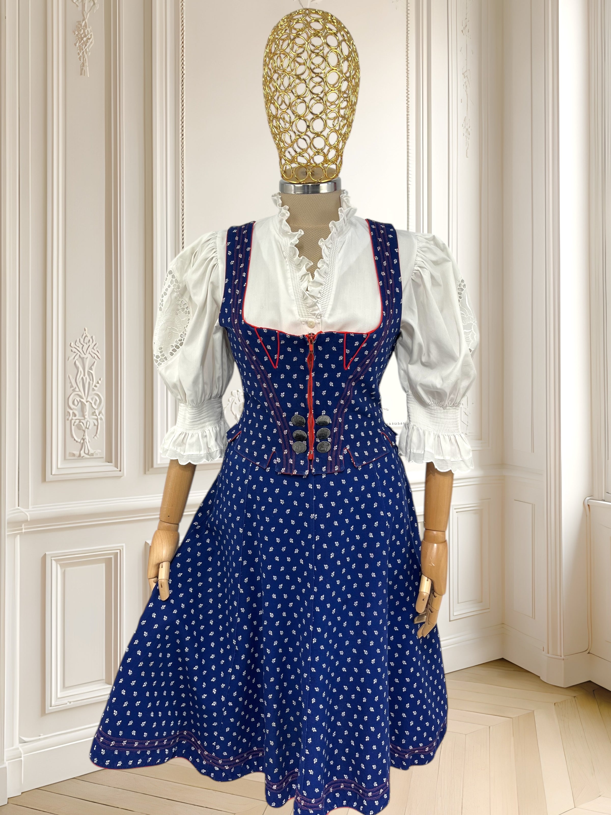 Compleu vintage din bumbac mărimea S