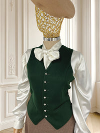 Vestă de costum din lână potrivită pentru XS/S