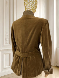 Sacou vintage din catifea potrivit pentru M/L