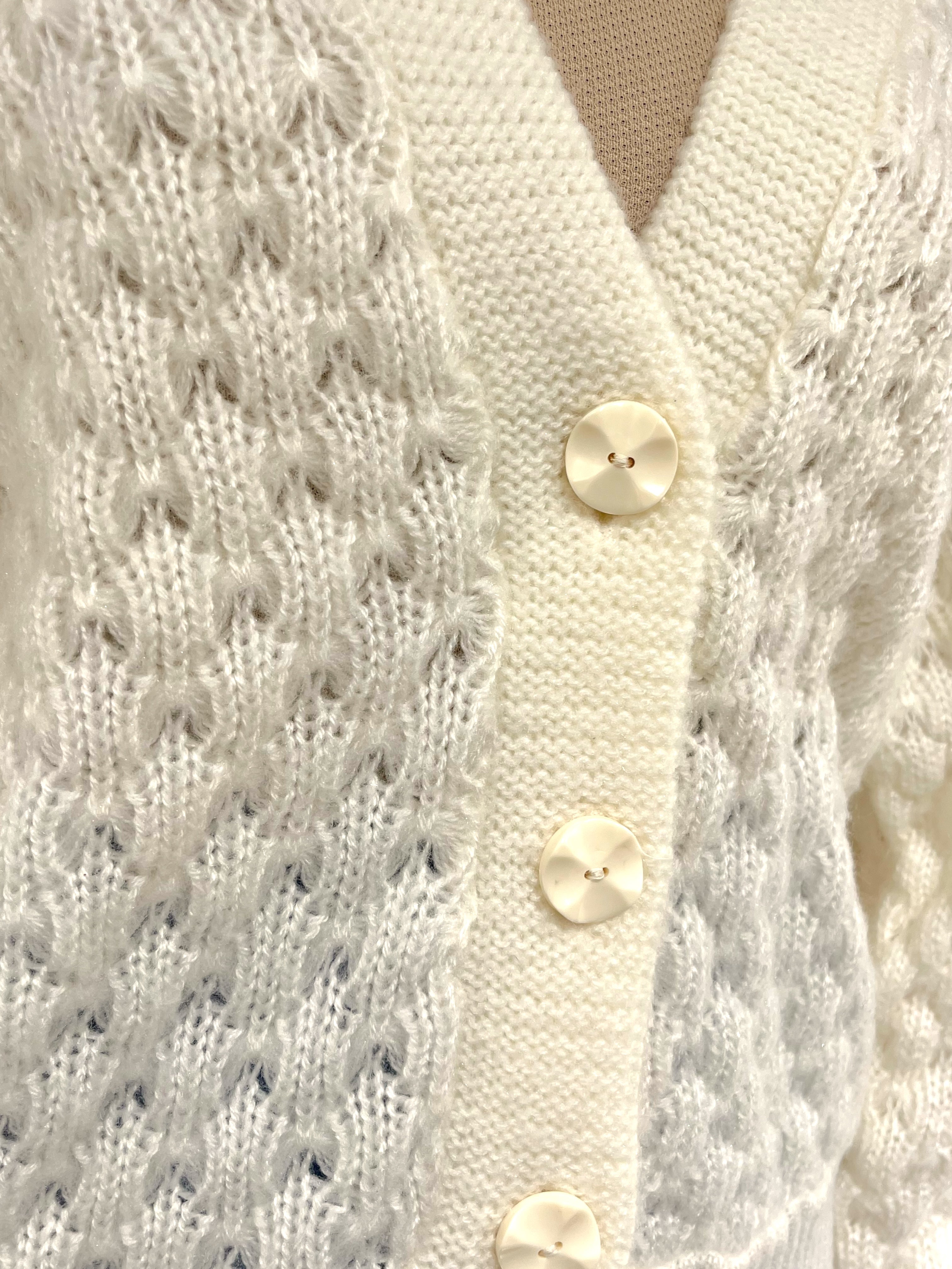 Cardigan vintage tricotat mărimea M
