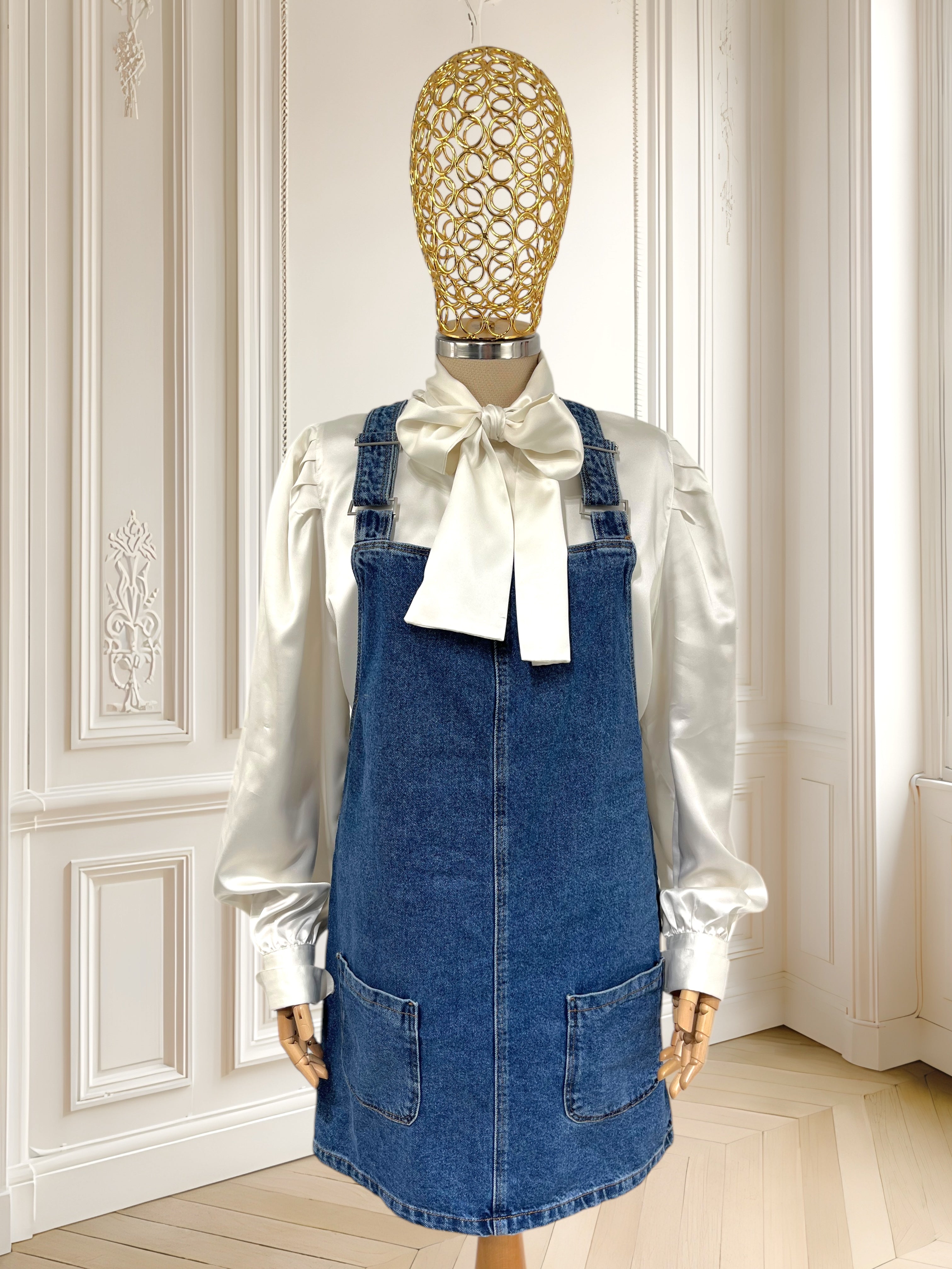 Rochie tip salopetă din denim mărimea M