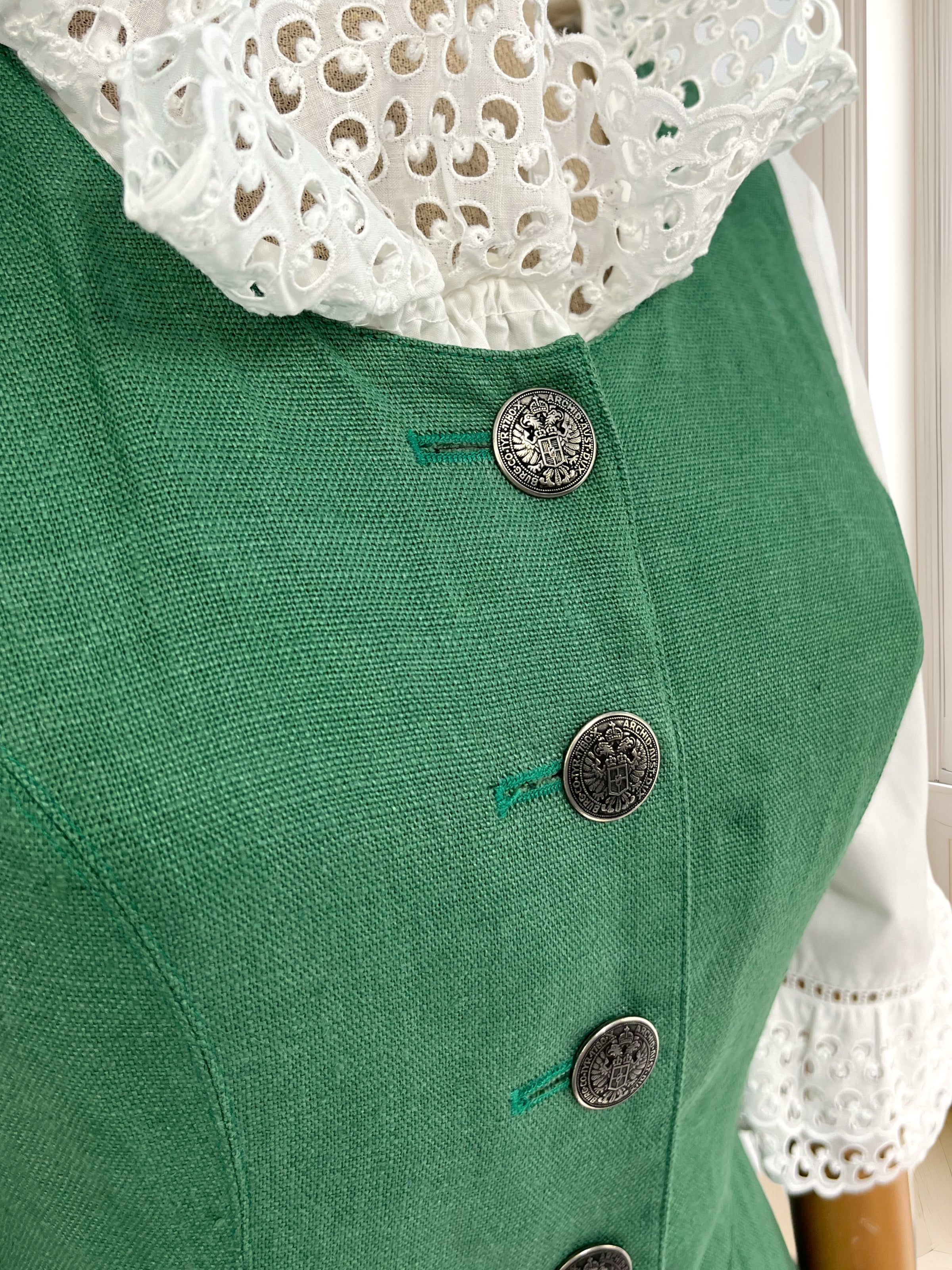 Rochie vintage din in mărimea S