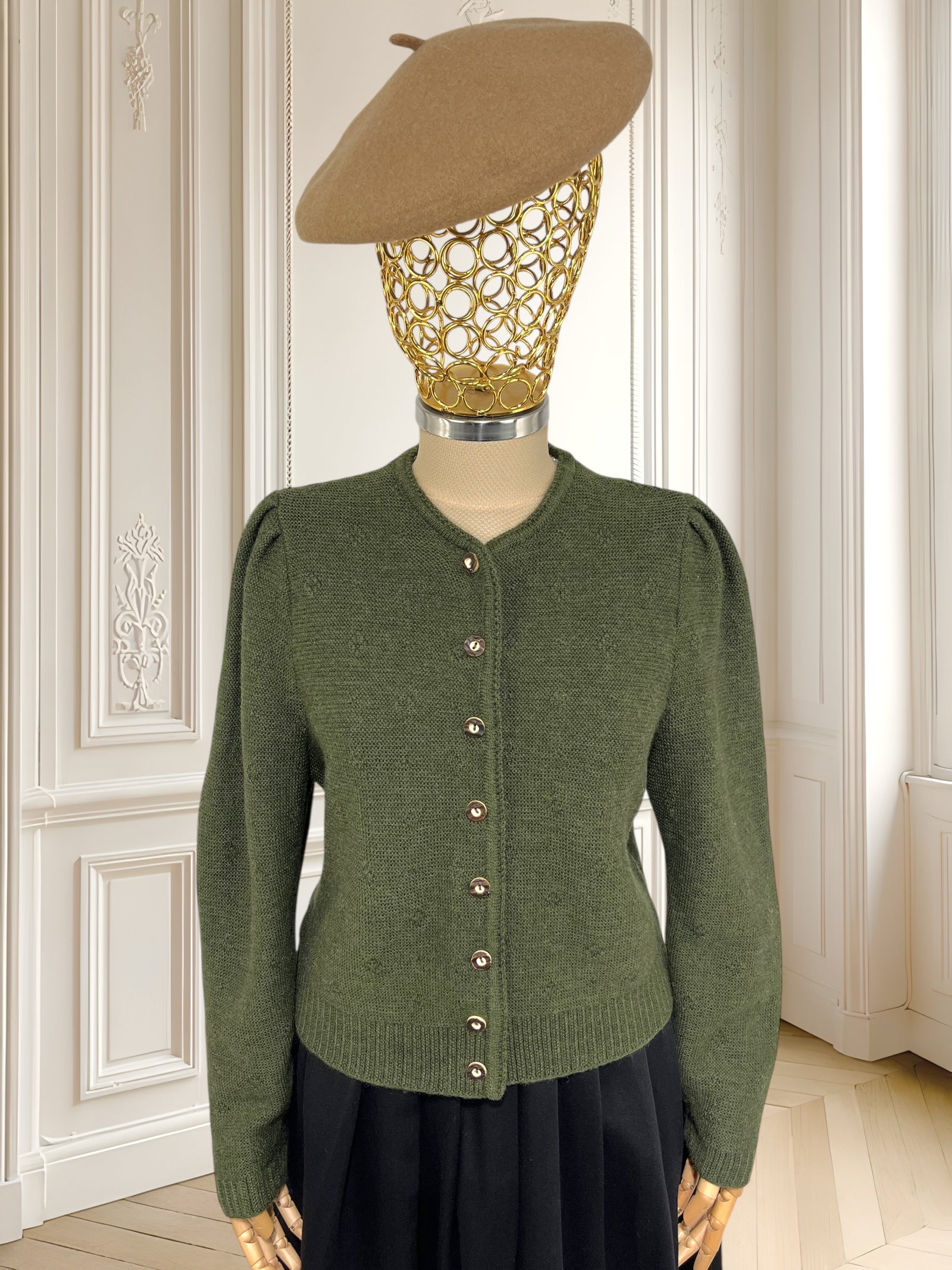 Cardigan vintage din lână pură mărimea M