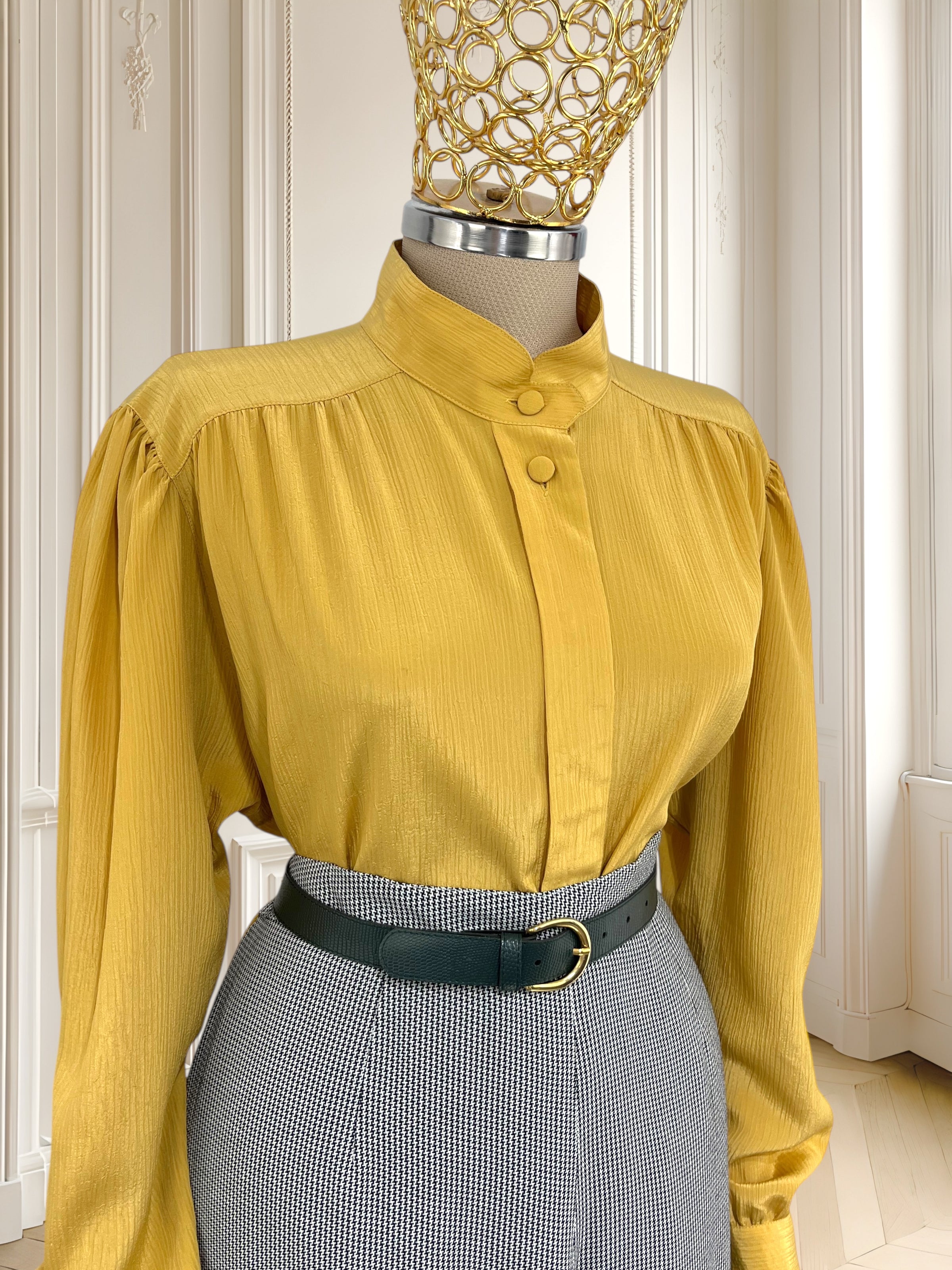 Cămașă vintage cu nasturi ascunși mărimea XL
