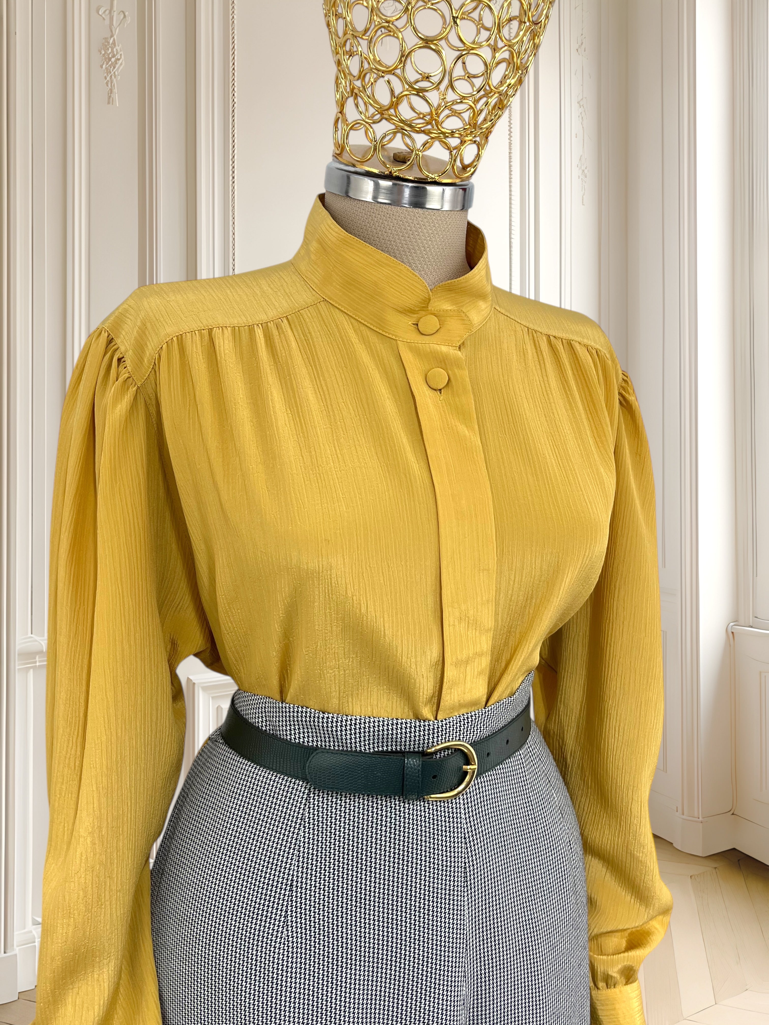 Cămașă vintage cu nasturi ascunși mărimea XL