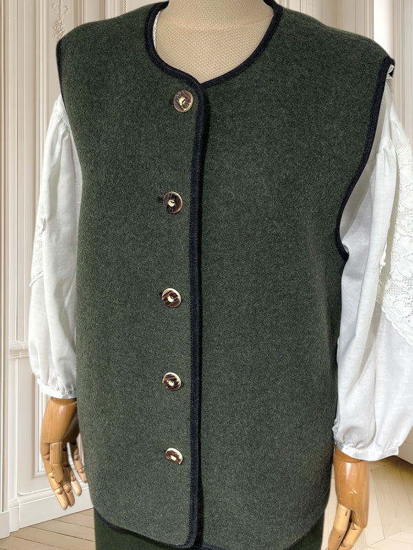 Vestă vintage din lână mărimea XL