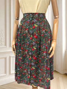 Fustă vintage cu print floral mărimea M