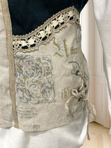 Top vintage din in potrivit pentru M/L