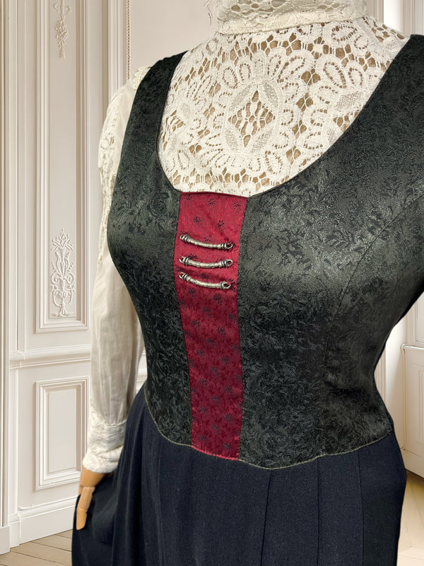 Rochie vintage din amestec de vâscoză mărimea M