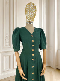 Rochie vintage cu mâneci bufante mărimea M
