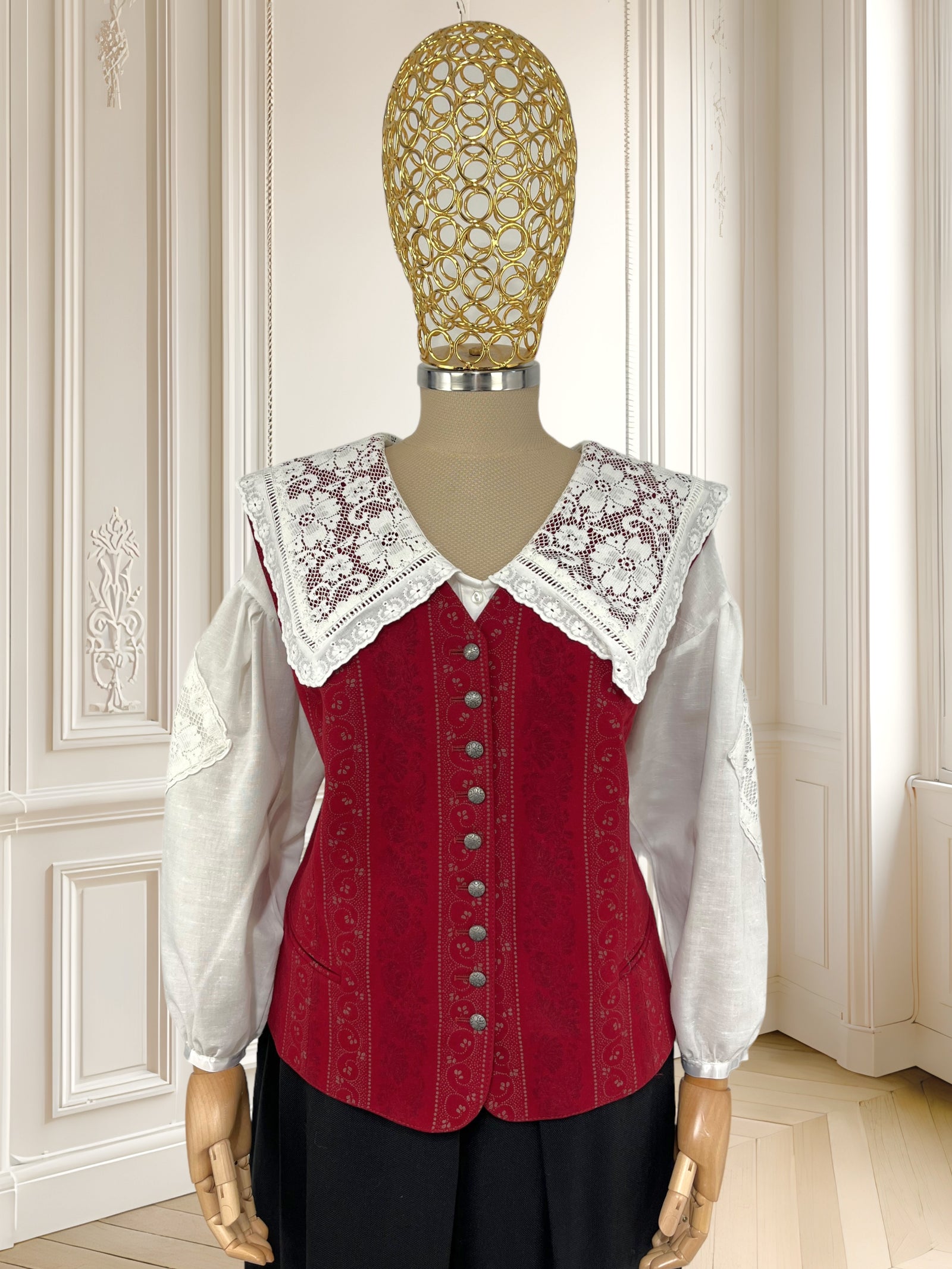 Vestă vintage din lână mărimea XL