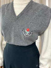 Încarcă imaginea în vizualizatorul Galerie, Vestă vintage din lână pură mărimea L
