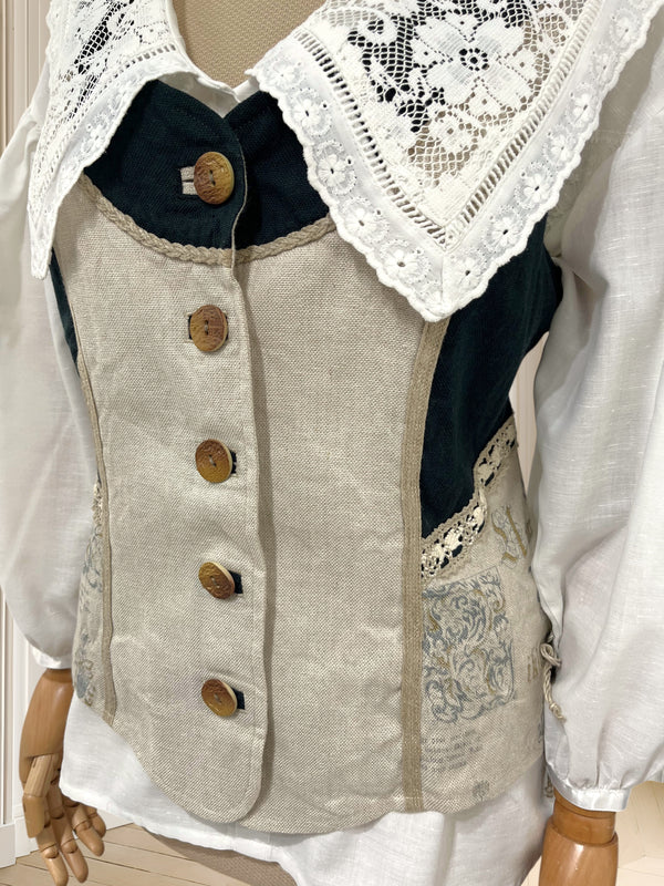 Top vintage din in potrivit pentru M/L