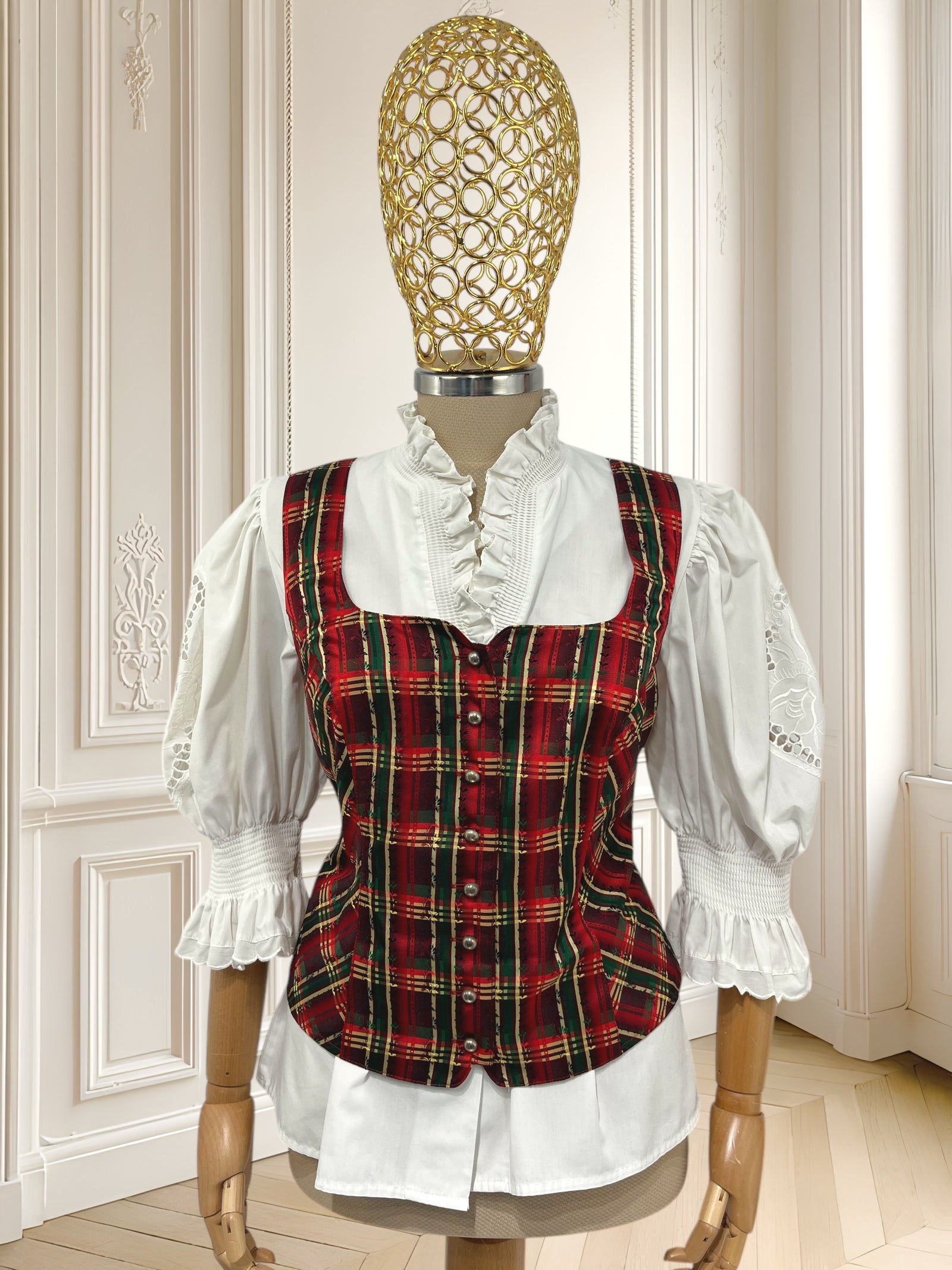 Top vintage roșu mărimea L