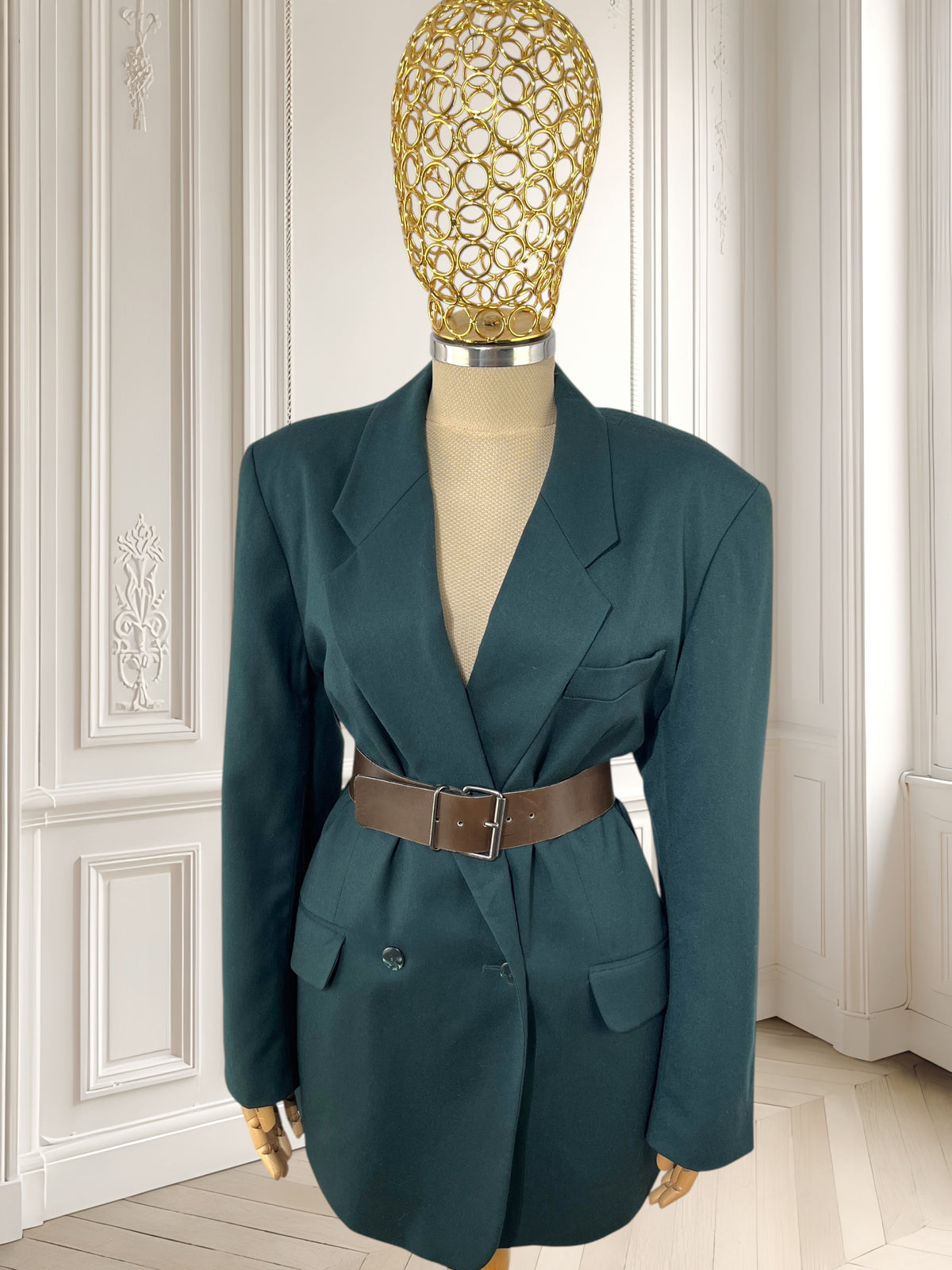 Sacou vintage din lână pură mărimea L