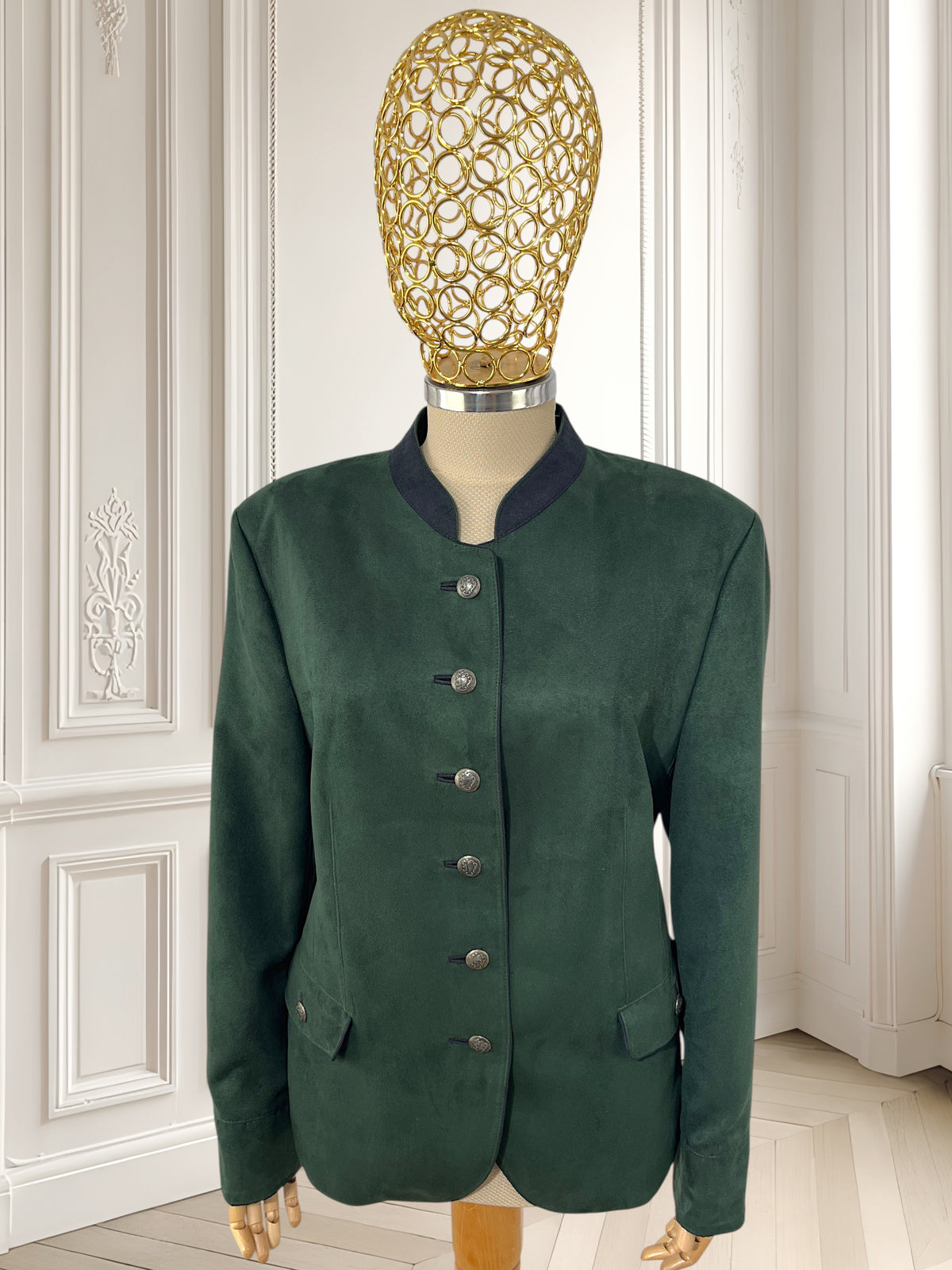 Sacou vintage cu aspect de piele întoarsă mărimea L