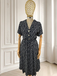 Rochie vintage din vâscoză mărimea M