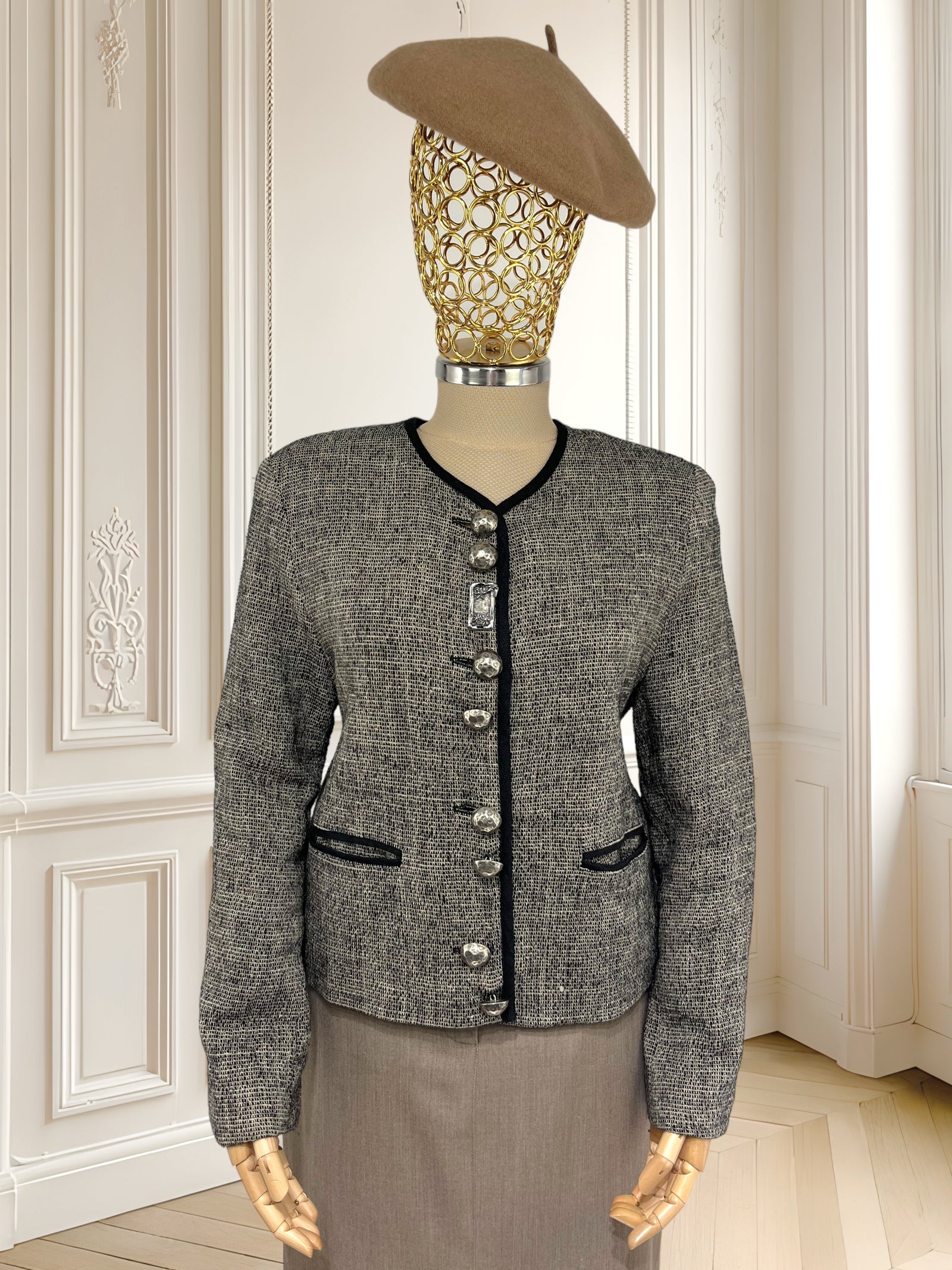 Sacou vintage din lână și in mărimea S